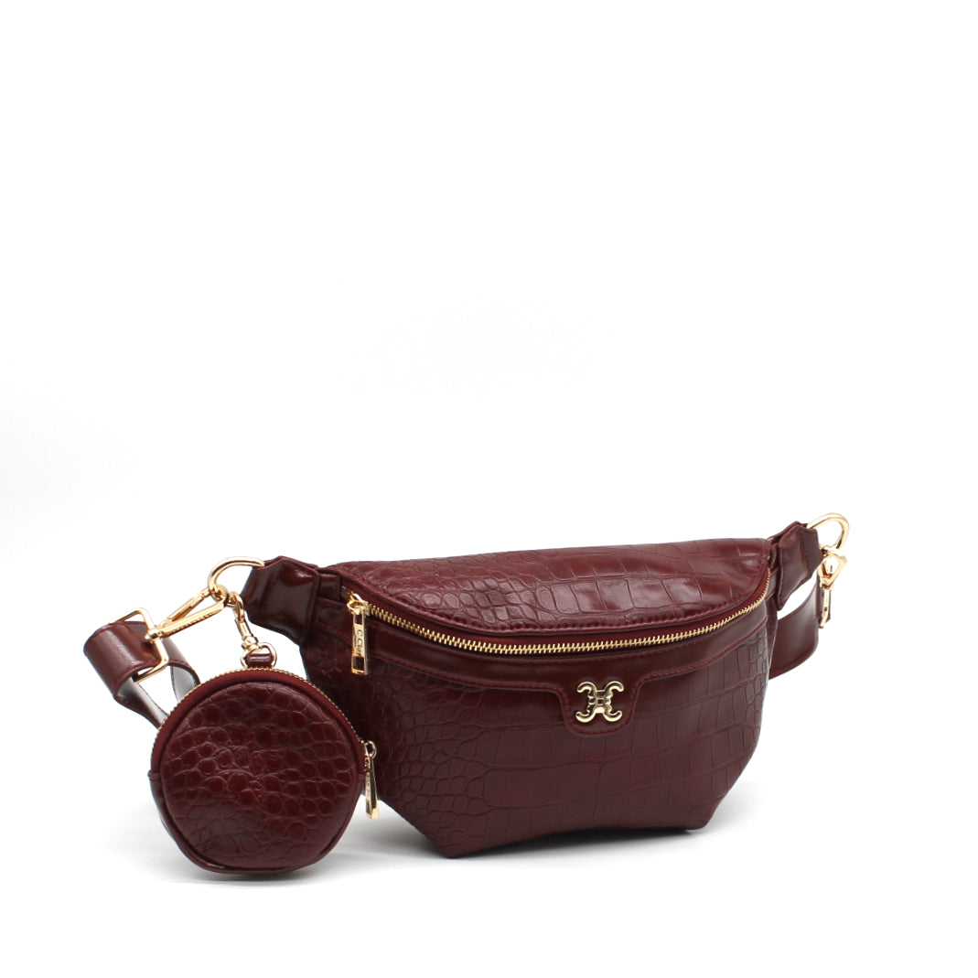Sac banane bordeaux