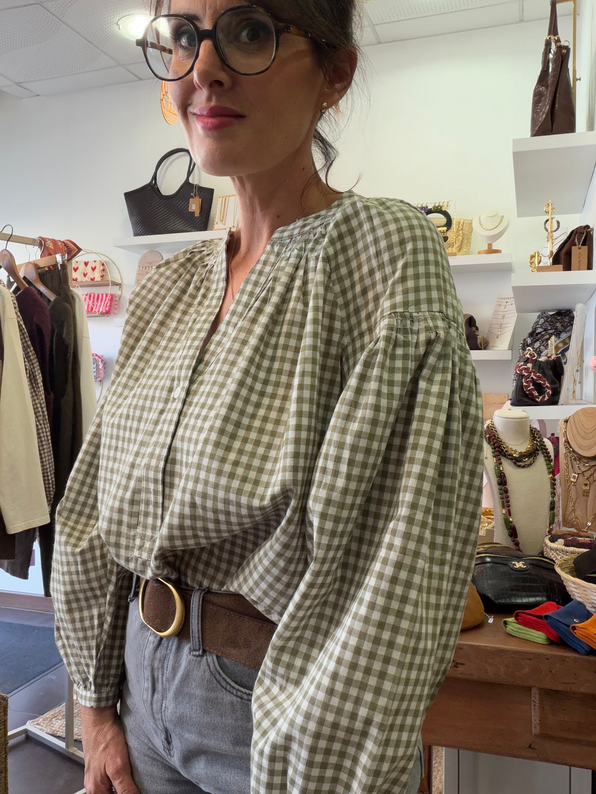 Blouse Hortense kaki