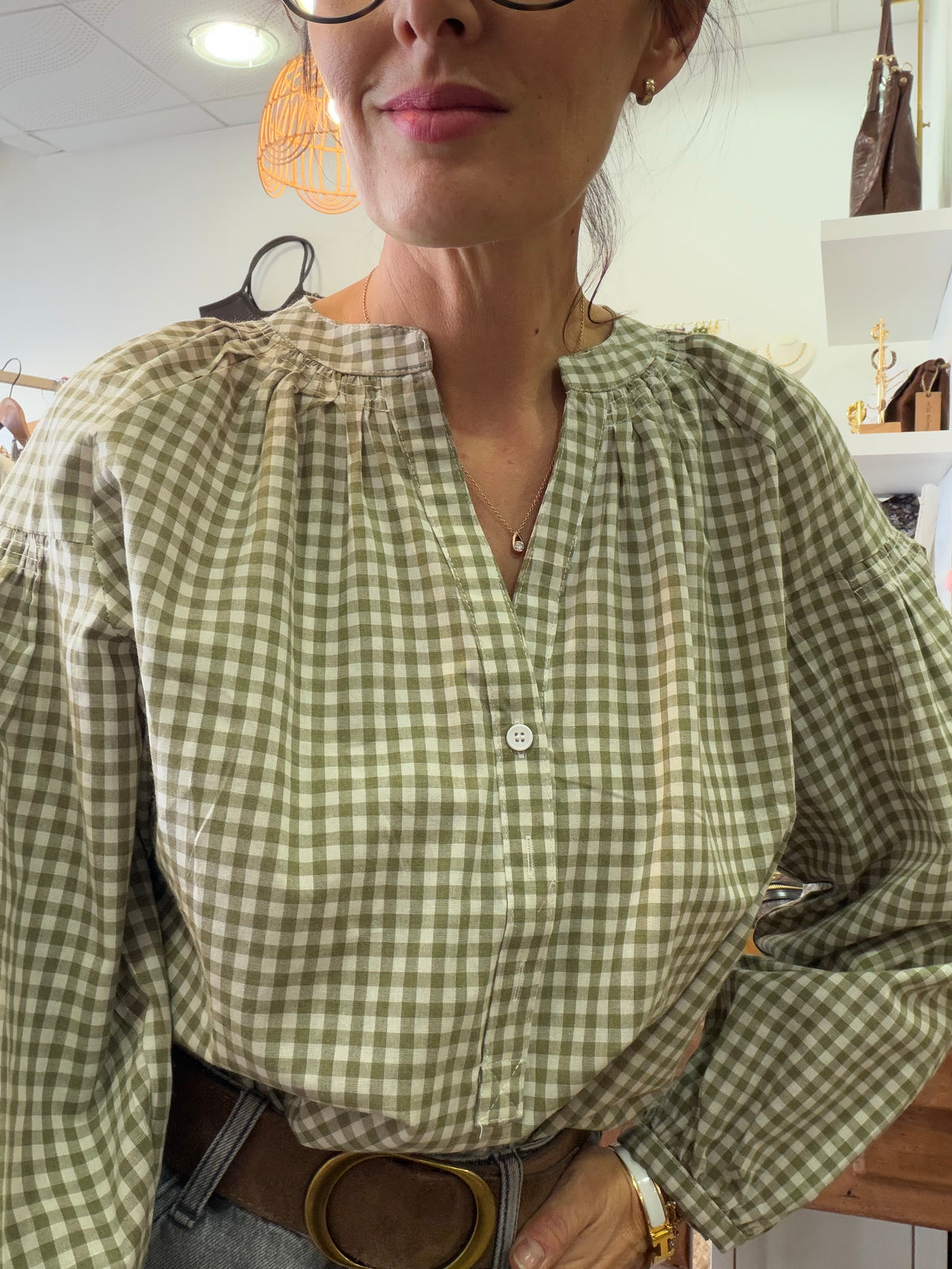 Blouse Hortense kaki