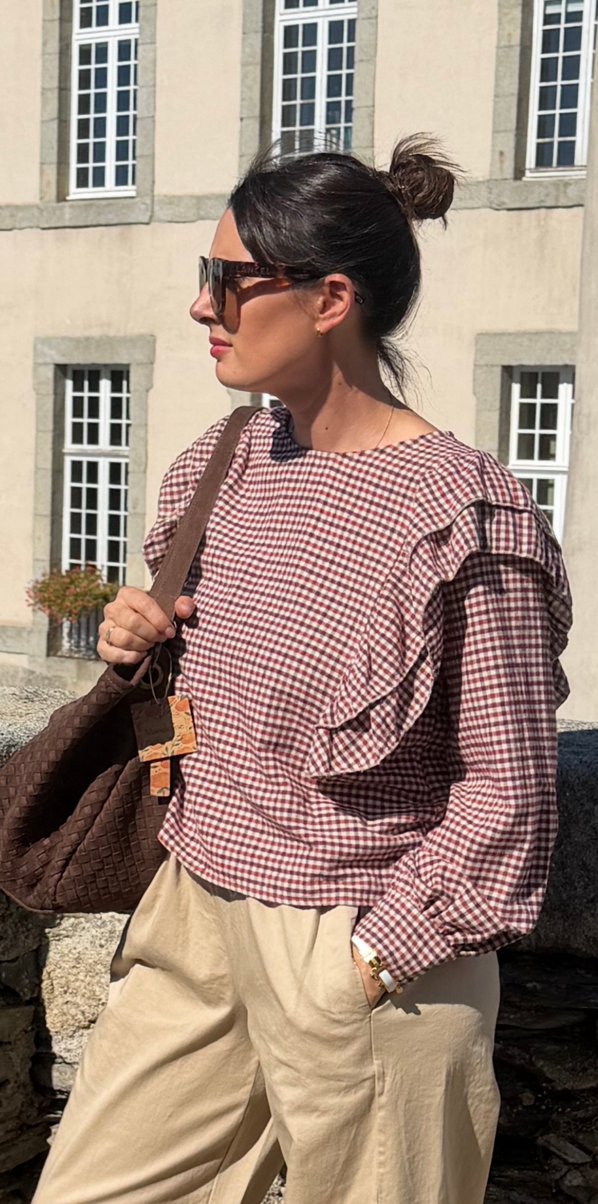 Blouse à volant