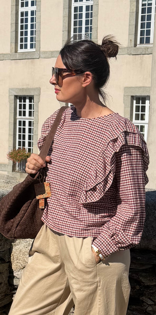 Blouse à volant