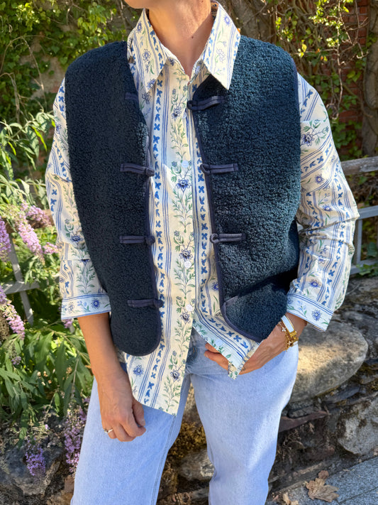 Gilet Moumoute bleu marine
